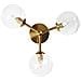 Plafoniera Maricao Vetro Ottone - Foto miniatura 5