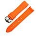 Cinturino Universale In Silicone Per Smartwatch Con Estremità Curva, Compatibile Con Samsung, Huawei, Xiaomi Orange 20 Mm - Foto miniatura 1