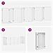 Cancello Cani Porta Pieghevole Bianco 9 Pannelli 450 cm Pioppo - Foto miniatura 6