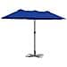 Ombrello da giardino Blu 370 x 197 x 239 cm - Foto miniatura 3