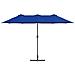 Ombrello da giardino Blu 370 x 197 x 239 cm - Foto miniatura 5