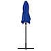 Ombrello da giardino Blu 370 x 197 x 239 cm - Foto miniatura 7