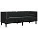 Divano Chesterfield Argille Nero 194 x 74.5 x 70.5 cm Velluto - Foto miniatura 1