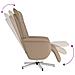 Poltrona Reclinabile Massaggi Poggiapiedi Cappuccino Similpelle - Foto miniatura 6