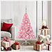 Albero di Natale artificiale con luci integrate Rosa 120 cm PVC - Foto miniatura 2