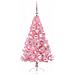 Albero di Natale artificiale con luci integrate Rosa 120 cm PVC - Foto miniatura 4