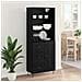 Credenza Rovere Nero 69,5 x 34 x 180 cm Legno multistrato - Foto miniatura 4