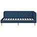 Cornice del letto ad angolo Blu 90 x 190 cm Tessuto - Foto miniatura 5