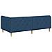Cornice del letto ad angolo Blu 90 x 190 cm Tessuto - Foto miniatura 7