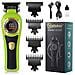 Tagliacapelli Professionale Verde Per Incisioni - Regolabarba Cordless Con Display Lcd - Foto miniatura 1