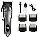 Tagliacapelli Elettrico Ricaricabile Cordless Professionale Con Lama In Ceramica E Display Lcd Grey - Foto miniatura 1