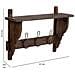Appendiabiti Da Parete In Legno E Metallo Con 3 Ganci 61x18,5x41,5h Cm - Foto miniatura 3