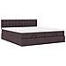 Struttura Letto Pouf con Materassi 160x200 cm in Tessuto - Foto miniatura 7