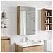 Mobiletto per specchio da bagno con porta Rovere Artigianale - Foto miniatura 2