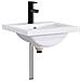 Lavabo da bagno Nero Opaco 42 x 40 x 16,5 cm Metallo - Foto miniatura 1