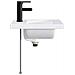 Lavabo da bagno Nero Opaco 42 x 40 x 16,5 cm Metallo - Foto miniatura 4