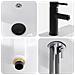 Lavabo da bagno Nero Opaco 42 x 40 x 16,5 cm Metallo - Foto miniatura 7
