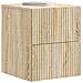 Mobiletto da notte a muro 2 pcs Rovere Sonoma 33 x 34,5 x 40 cm - Foto miniatura 2