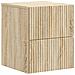 Mobiletto da notte a muro 2 pcs Rovere Sonoma 33 x 34,5 x 40 cm - Foto miniatura 3