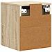 Mobiletto da notte a muro 2 pcs Rovere Sonoma 33 x 34,5 x 40 cm - Foto miniatura 7