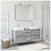 Set di mobili per il bagno 4 pcs Sonoma grigio - Foto miniatura 4