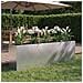 Vaso da giardino Argento 200 x 40 x 60 cm Acciaio Inox - Foto miniatura 2