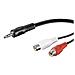 ICOC 035-NC-20 - Cavo Audio Stereo 2 RCA femmina a Jack 3.5 mm maschio 1,8 m - Foto miniatura 2