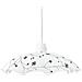 I-ROOT / S42 - Lampadario bianco con decoro floreale nero 60 watt E27 - Foto miniatura 5