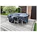 Telo copertura in polietilene per mobili da giardino 90 x 205 cm colore grigio scuro - Foto miniatura 2