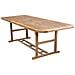 Set Tavolo Giardino Allungabile Rettangolare 180/240 X 100 Con 8 Sedie E 2 Poltrone In Legno Di Acacia Massiccio Per Esterno - Foto miniatura 2