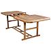 Set Tavolo Giardino Allungabile Rettangolare 180/240 X 100 Con 8 Sedie E 2 Poltrone In Legno Di Acacia Massiccio Per Esterno - Foto miniatura 4