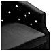 Poltrona Con Rivestimento In Velluto 65x64x65 Cm Nero - Foto miniatura 7