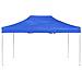 Gazebo Professionale Pieghevole Alluminio 4,5x3 m Blu - Foto miniatura 3