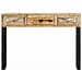 Consolle 110x30x76 Cm In Legno Massello Di Mango - Foto miniatura 3