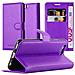 Custodia Compatibile Con Huawei P10 In Violetta Ametista - Coperchio Protettiva Con Chiusura Magnetica, Funzione Stand E Tasca Per Le Carte - Foto miniatura 1