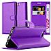 Custodia Compatibile Con Huawei P10 In Violetta Ametista - Coperchio Protettiva Con Chiusura Magnetica, Funzione Stand E Tasca Per Le Carte - Foto miniatura 8