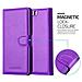 Custodia Compatibile Con Huawei P10 In Violetta Ametista - Coperchio Protettiva Con Chiusura Magnetica, Funzione Stand E Tasca Per Le Carte - Foto miniatura 9