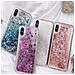 Tpu Caso Quicksand Liquidi Scintillants Cuori Stella Iphone Xs Blue Max - Foto miniatura 2