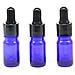 10ml Blu Contagocce Bottiglie Di Vetro Vuote Contagocce Con Vetro Pipetta Contagocce Piccolo Campione Bottiglie Di Vetro Per Lolio Essenziale Del Diffusore Massaggi Bellezza Olio Mix - 12 Pz - Foto miniatura 3