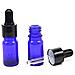 10ml Blu Contagocce Bottiglie Di Vetro Vuote Contagocce Con Vetro Pipetta Contagocce Piccolo Campione Bottiglie Di Vetro Per Lolio Essenziale Del Diffusore Massaggi Bellezza Olio Mix - 12 Pz - Foto miniatura 4