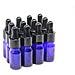 10ml Blu Contagocce Bottiglie Di Vetro Vuote Contagocce Con Vetro Pipetta Contagocce Piccolo Campione Bottiglie Di Vetro Per Lolio Essenziale Del Diffusore Massaggi Bellezza Olio Mix - 12 Pz - Foto miniatura 1