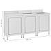 Mobiletto Da Cucina Con Lavandino In Acciaio Inox 180x60x96 Cm - Foto miniatura 5