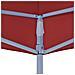Tetto per Tendone per Feste 3x3 m Rosso Borgogna 270 g / m² - Foto miniatura 3
