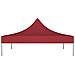 Tetto per Tendone per Feste 3x3 m Rosso Borgogna 270 g / m² - Foto miniatura 4
