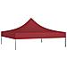 Tetto per Tendone per Feste 3x3 m Rosso Borgogna 270 g / m² - Foto miniatura 5