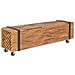 Mobile Porta TV 110x30x32,5 cm in Legno Massello di Teak - Foto miniatura 1