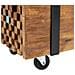 Mobile Porta TV 110x30x32,5 cm in Legno Massello di Teak - Foto miniatura 6