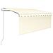 Tenda da Sole Retrattile Automatica con Parasole 3x2,5m Crema - Foto miniatura 1