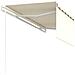 Tenda da Sole Retrattile Automatica con Parasole 3x2,5m Crema - Foto miniatura 6