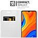 Custodia Compatibile Con Huawei Y6s In Classy Argento - Coperchio Protettiva Con Chiusura Magnetica, Funzione Stand E Tasca Per Le Carte - Foto miniatura 4